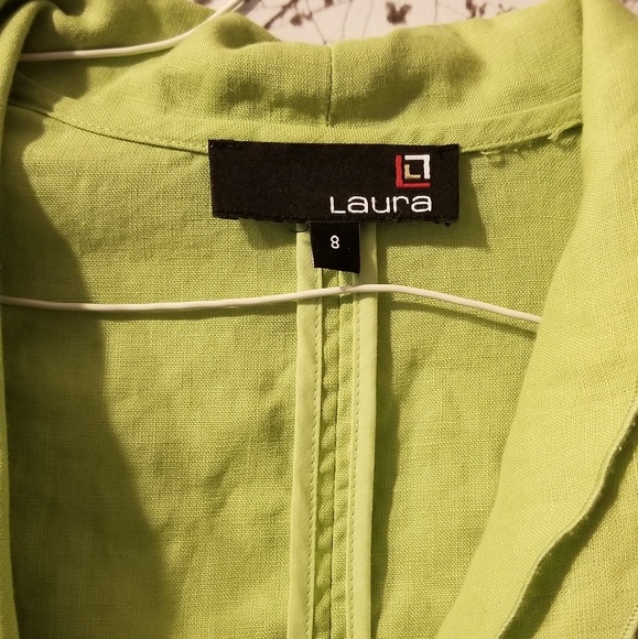 Green casual wear jacket size 8 - Picture 5 of 5